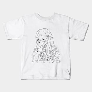 Amabie - Japanese yokai Kids T-Shirt